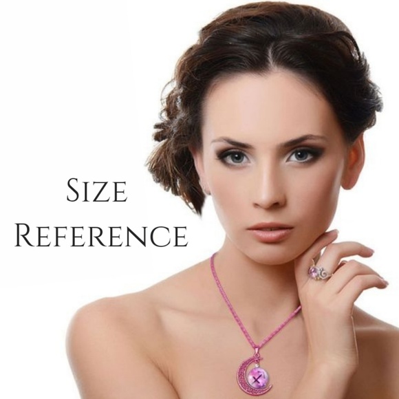 Necklace Virgo - Zodiac Moon Pink - Picture 3 of 4